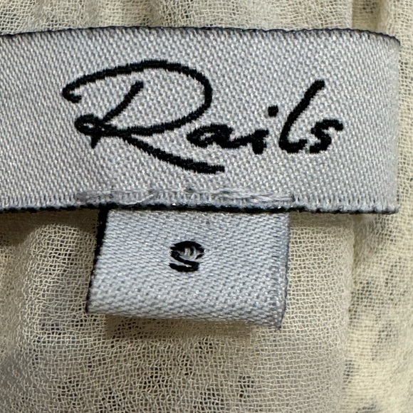 Rails Adora Dress Size S Midi Cream Snakeskin Lightweight Adjustable Straps Boho - Picture 9 of 13